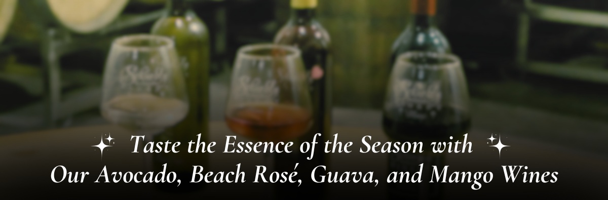 Taste the Essence of the Season with Our Avocado, Beach Rosé, Guava, and Mango Wines