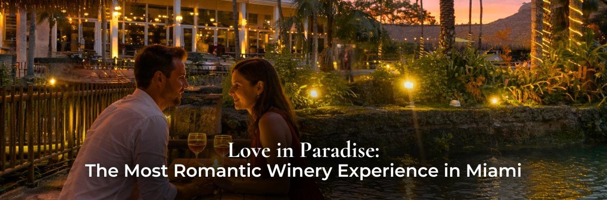Celebrate Valentine’s season at Schnebly Redland’s Winery. Romantic wine tastings, tropical dining, and unforgettable evenings in Homestead, Florida.