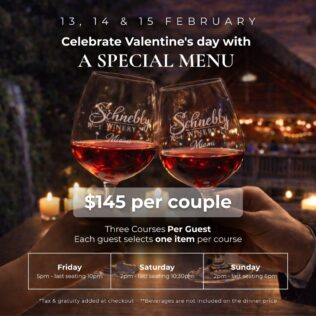 Valentine's special menu